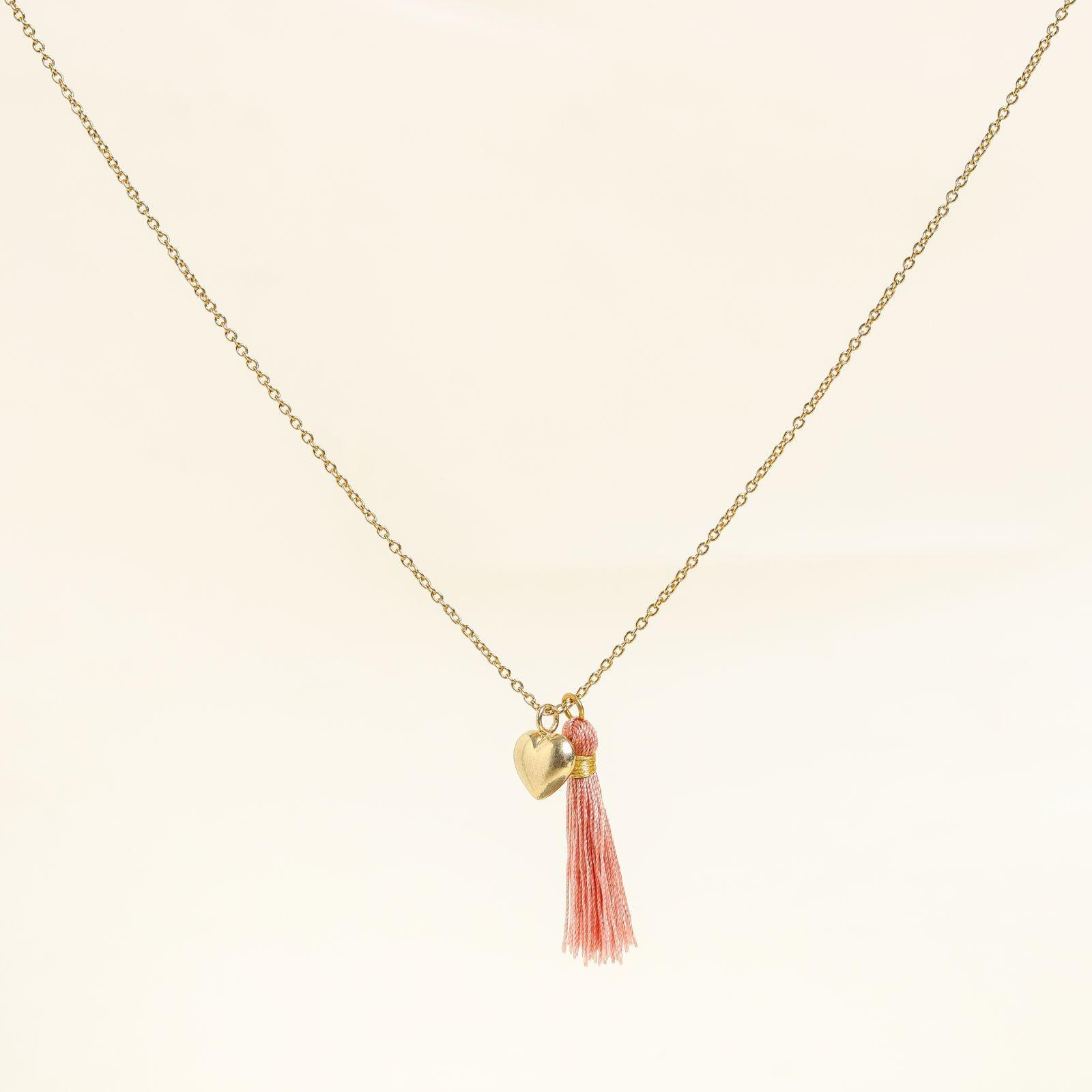 Tassel Charm Necklace - praijing
