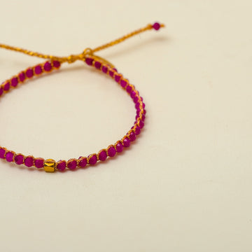 Crystalegance Red Aventurine Color Bracelet
