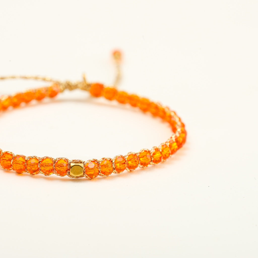 Crystalegance Orange Bracelet