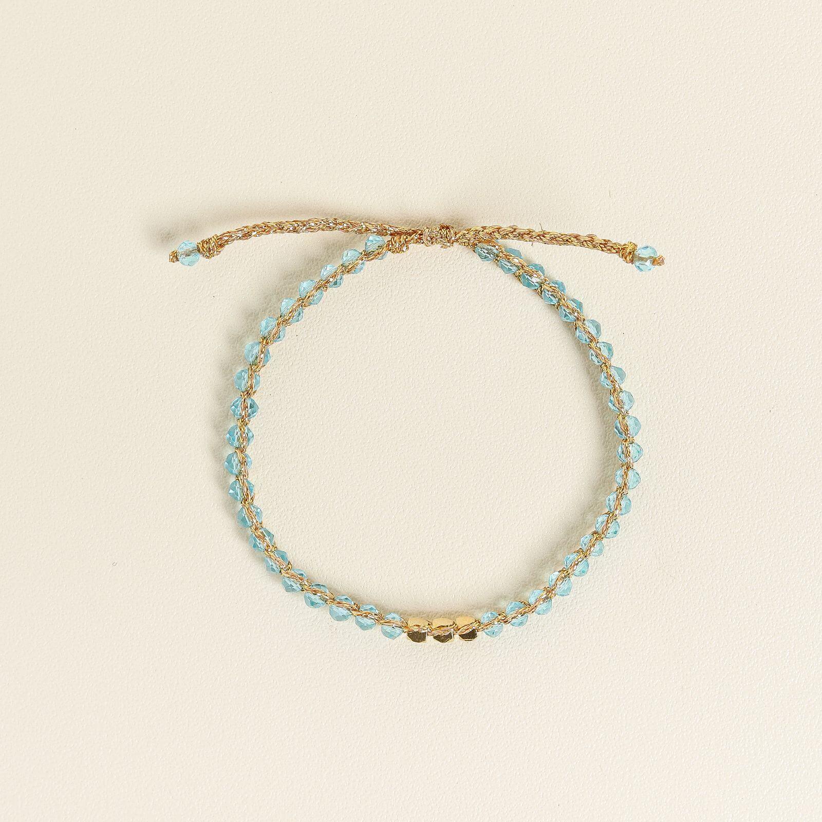 Aqua Crystal Kid Bracelet - praijing