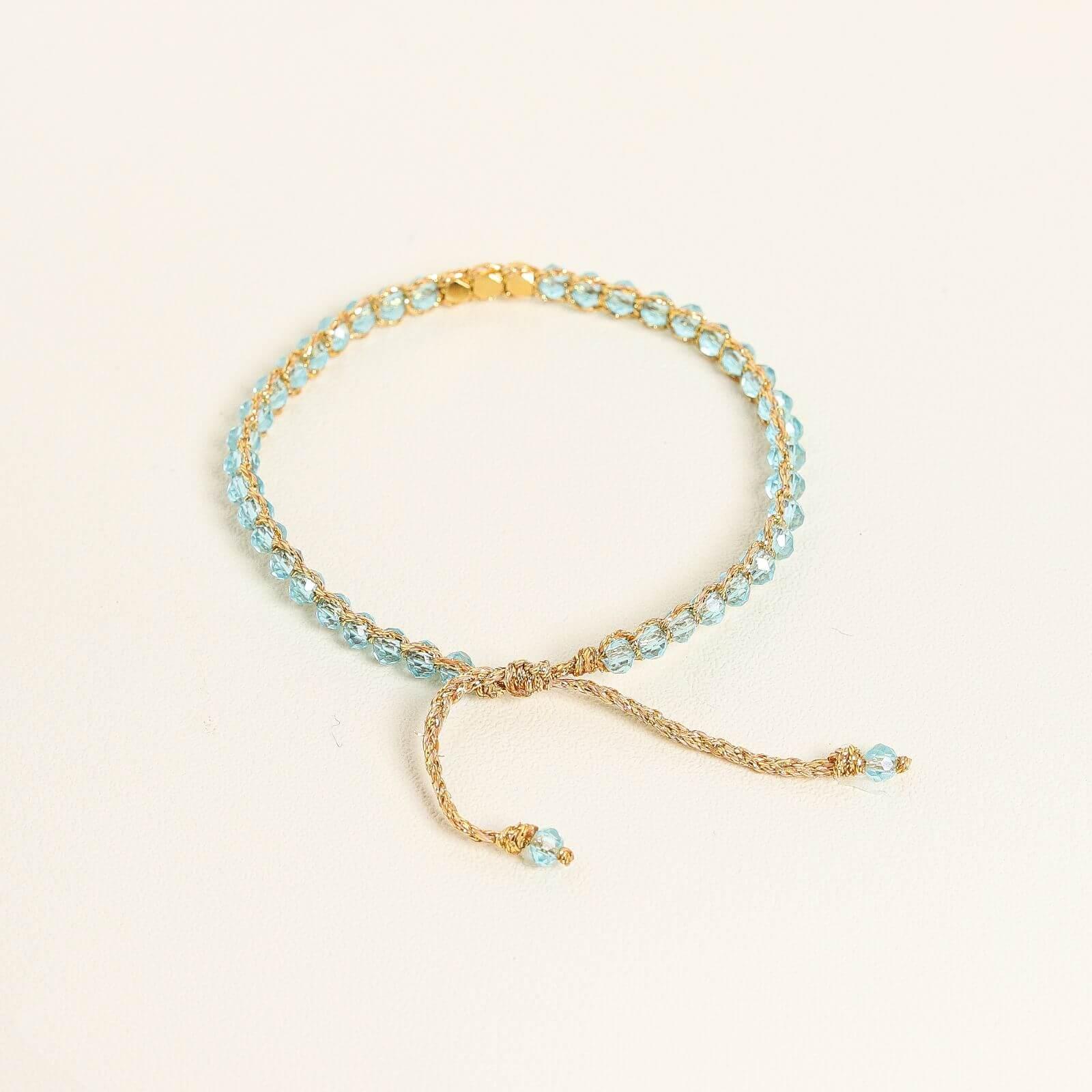 Aqua Crystal Kid Bracelet - praijing