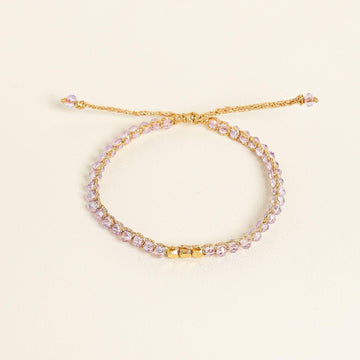 Purple Crystal Kid Bracelet