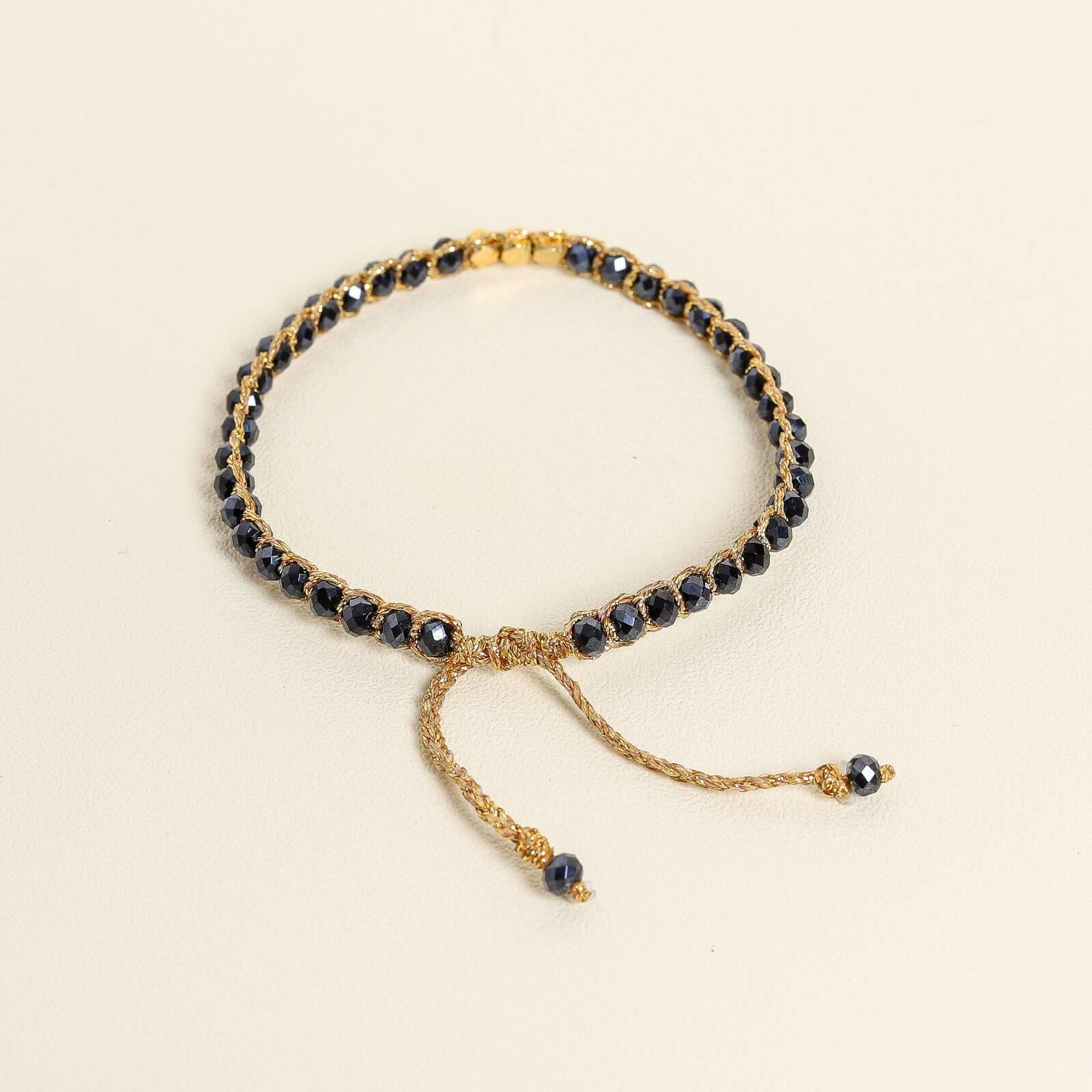 Black Crystal Kid Bracelet - praijing