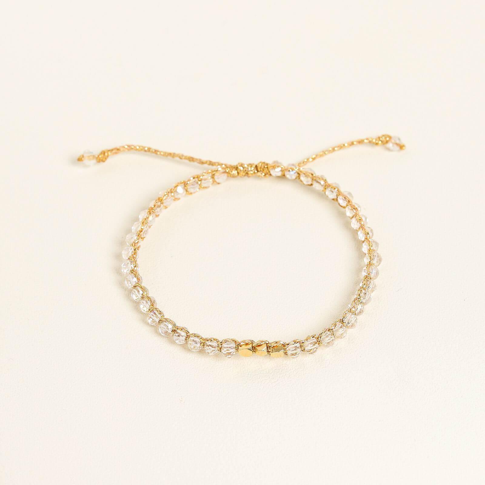 Clear Crystal Kid Bracelet - praijing