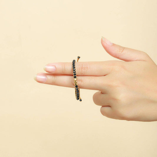 Black Crystal Kid Bracelet - praijing