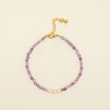 Gelang Batu Permata Bohemian Amethyst