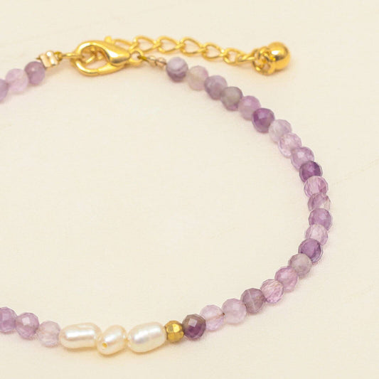 Bohemian Amethyst Gemstone Bracelet