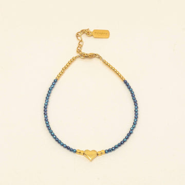 Gold Luxpraijing Blue Aventurine Bracelet - praijing