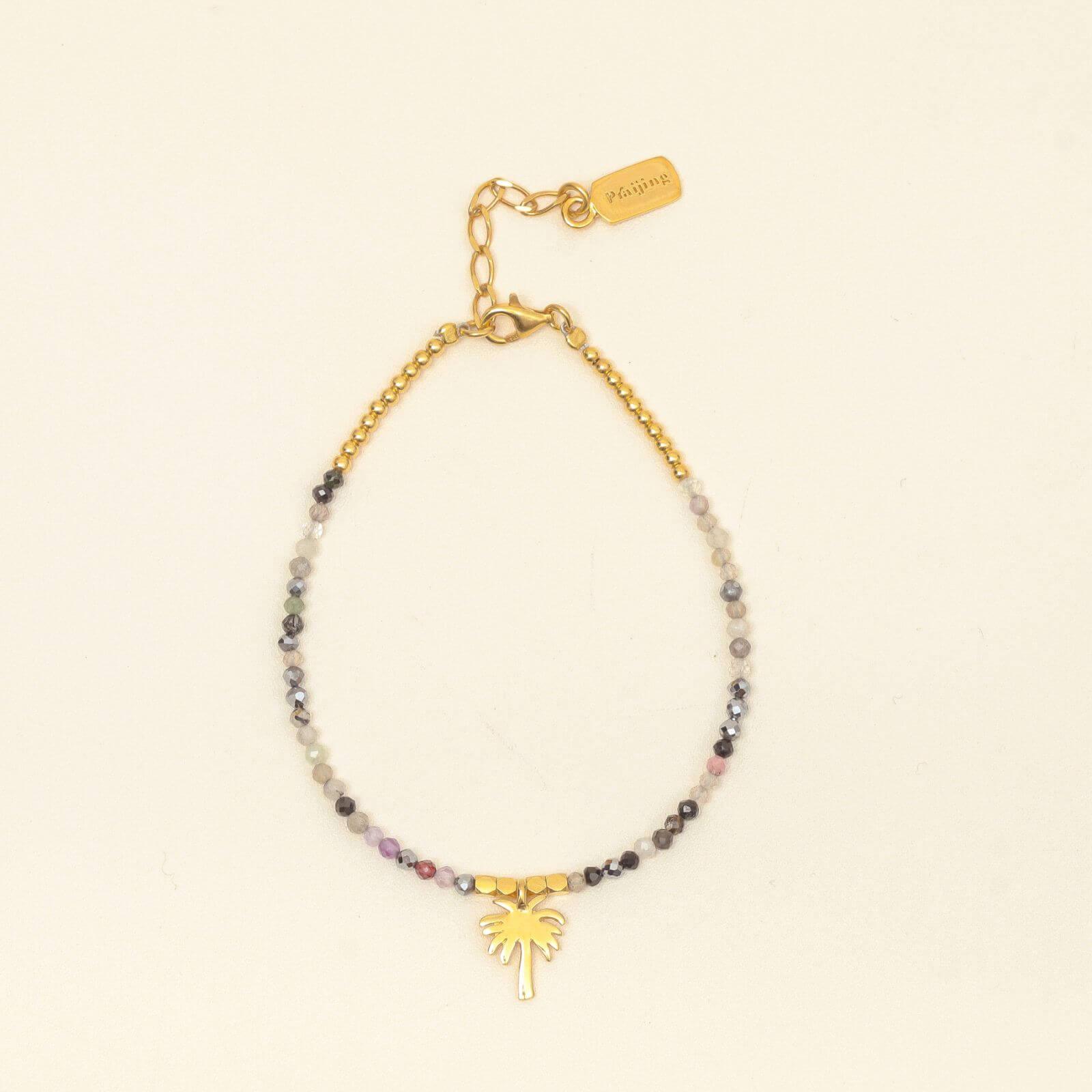 Gold Luxpraijing Gemstone Tree Bracelet - praijing