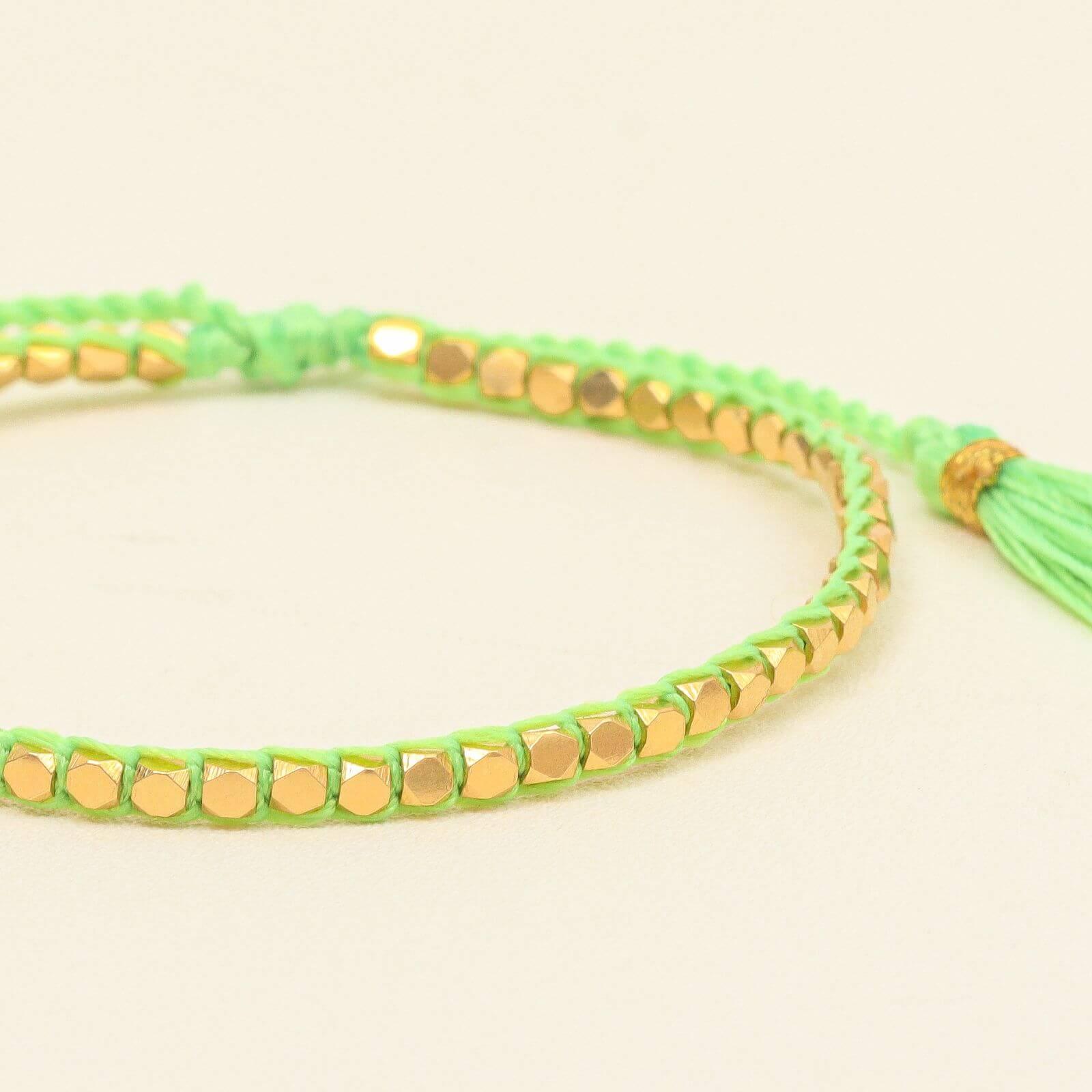 Green Gold Nugget Bracelet - praijing