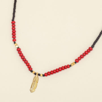 Onyx Ruby Elegance Necklace - praijing