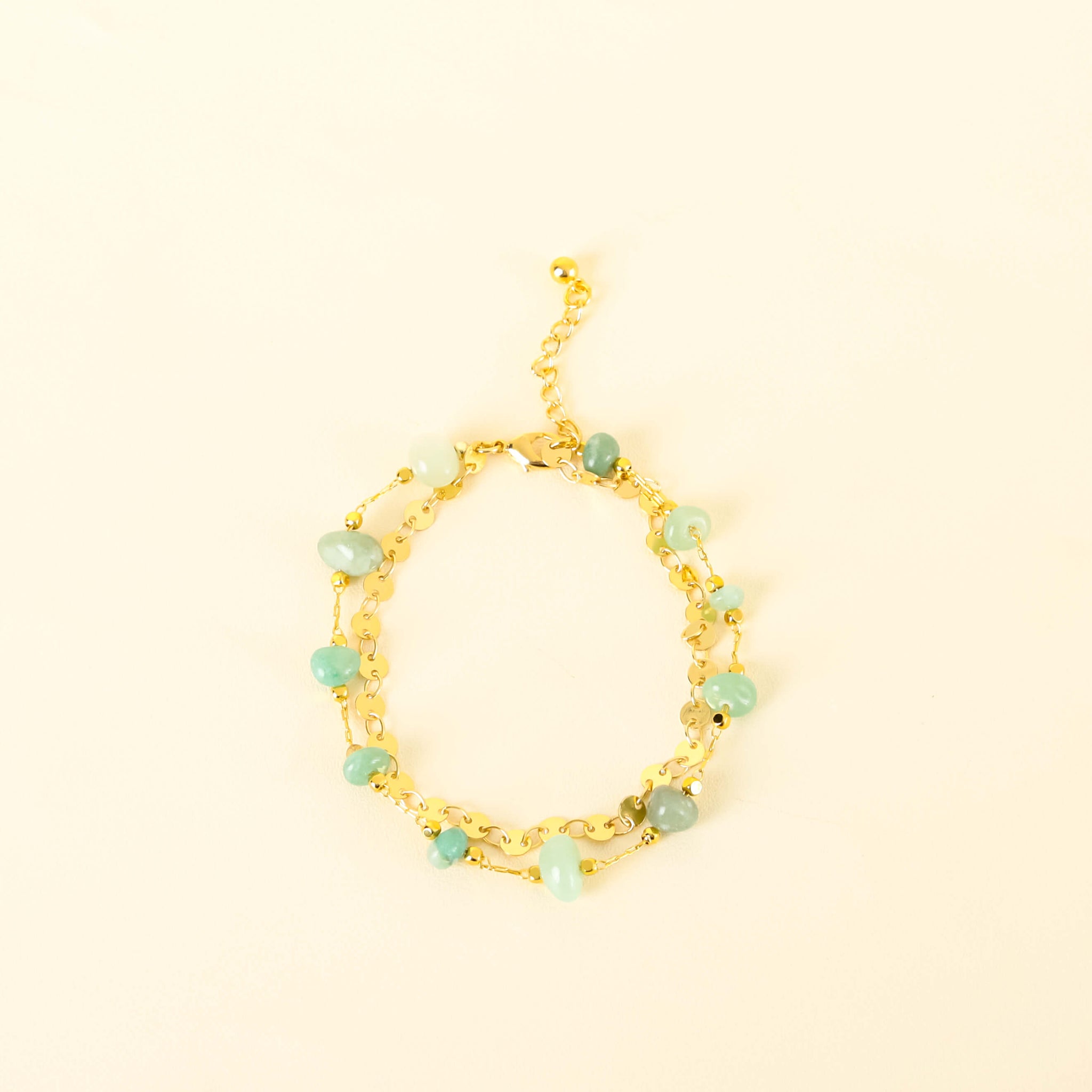 Gelang Batu Permata Emas Bohemian Amazonite