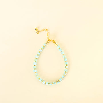 Gelang Batu Permata Bohemian Aqua