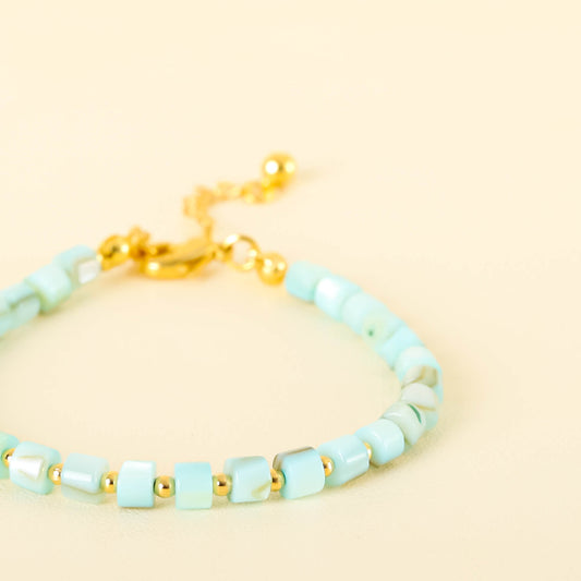 Gelang Batu Permata Bohemian Aqua