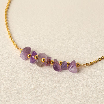 Bohemian VIP Amethyst Gold Bracelet