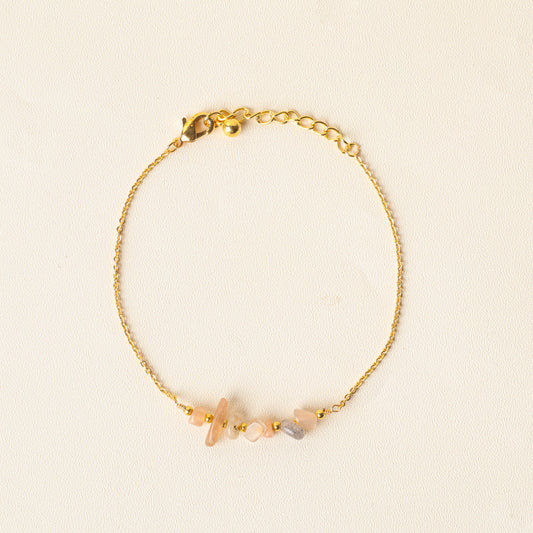 Bohemian VIP Rhodonite Gold Bracelet