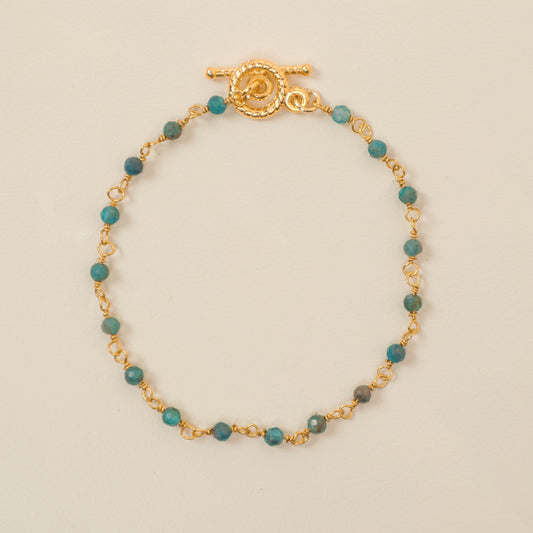 Gelang Batu Permata Bohemian Bliss Apatite