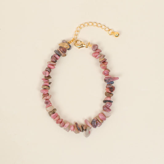 Gelang Batu Permata Bohemian Harmony Pink Tourmaline 