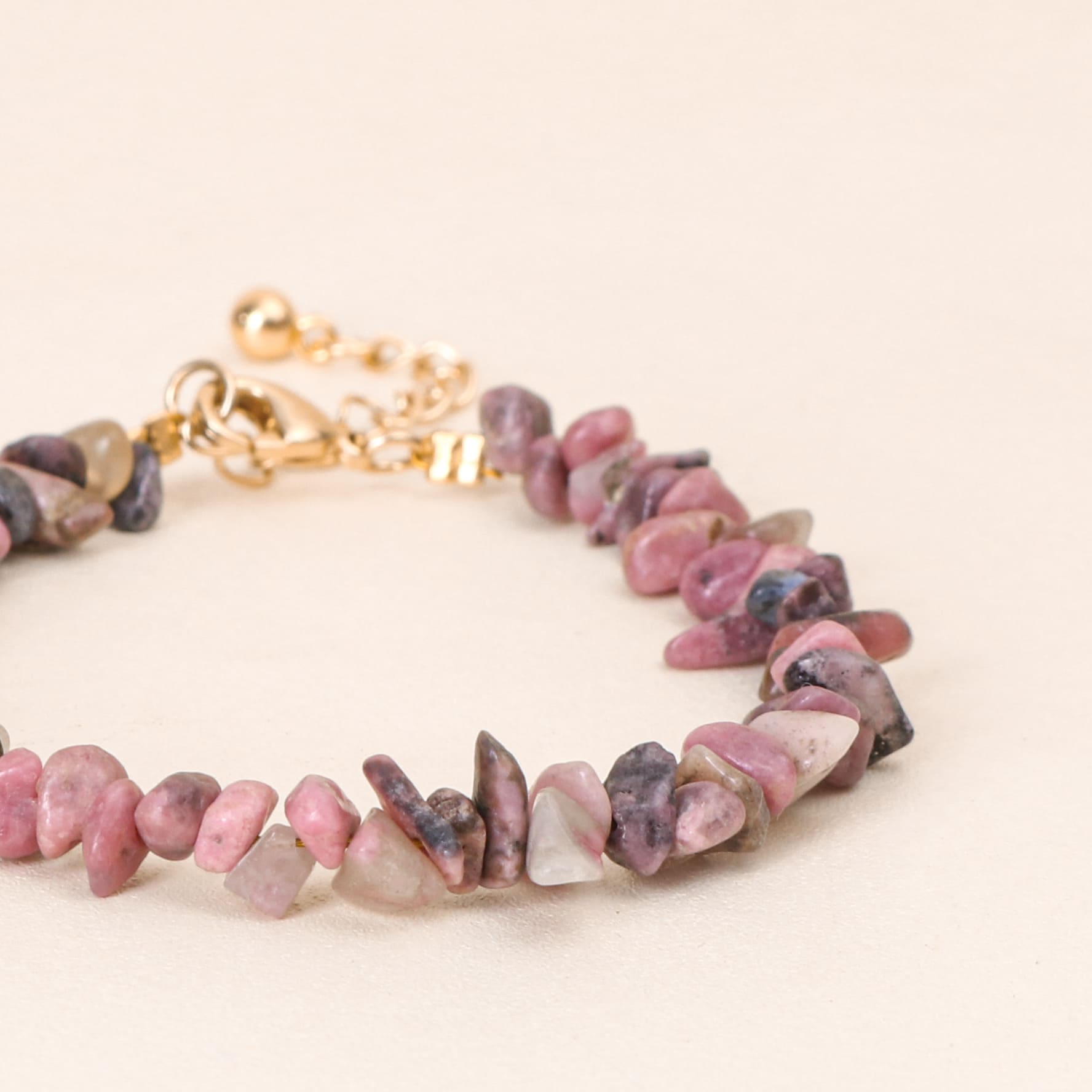 Gelang Batu Permata Bohemian Harmony Pink Tourmaline 