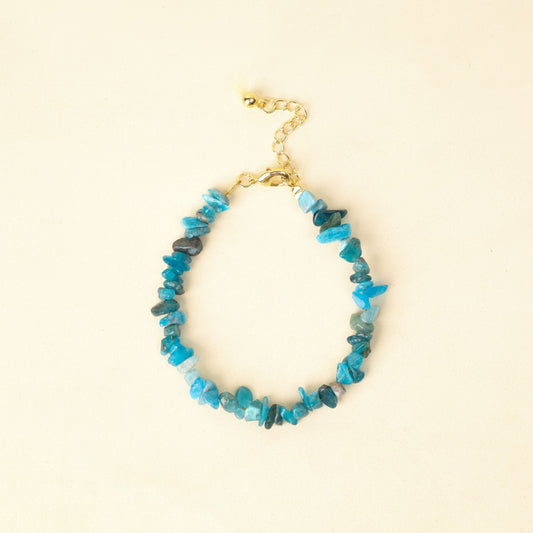 Gelang Batu Permata Bohemian Harmony Apatite 