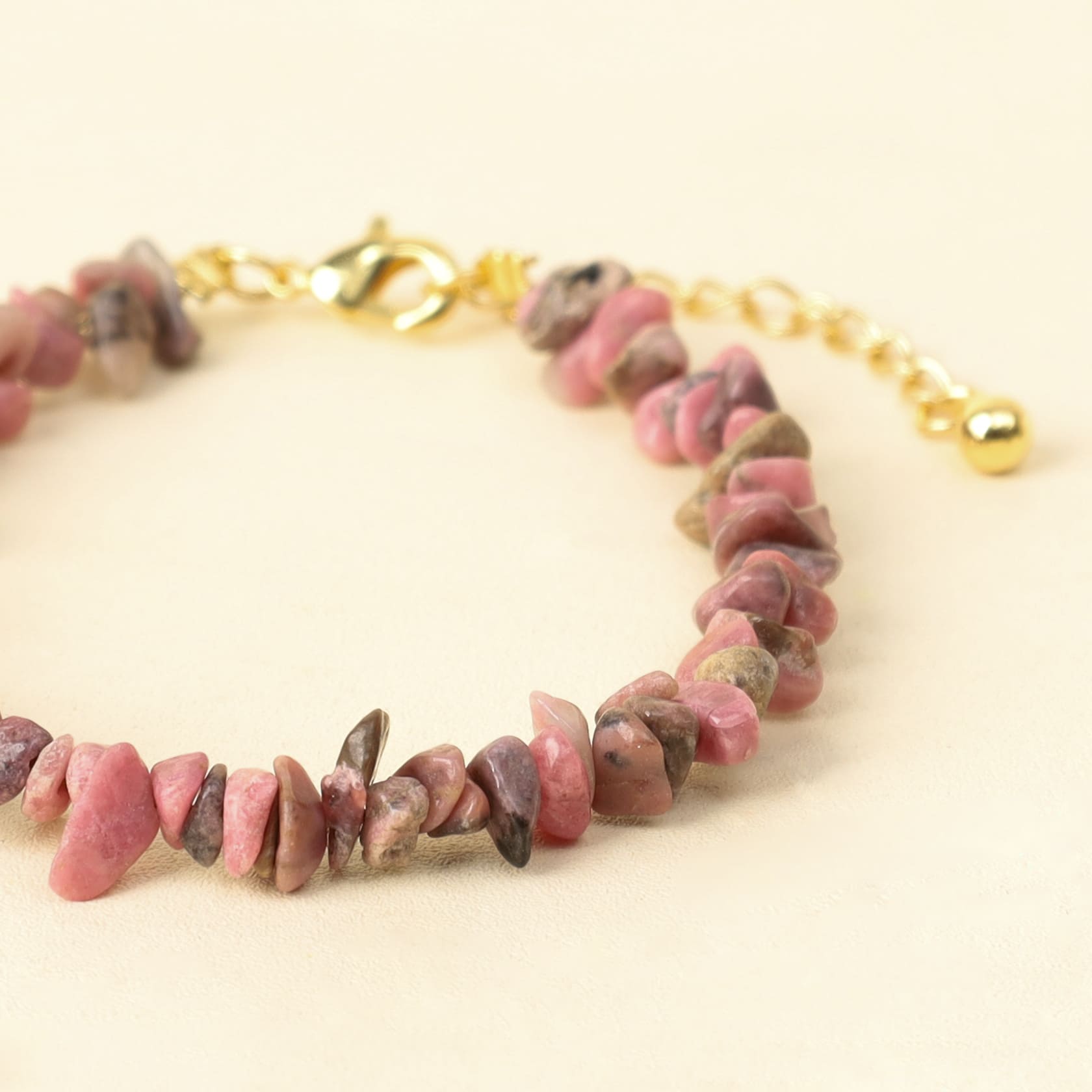 Bohemian Harmony Rhodonite Gemstone Bracelet