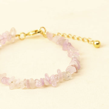 Gelang Batu Permata Bohemian Harmony Lavender Amethyst