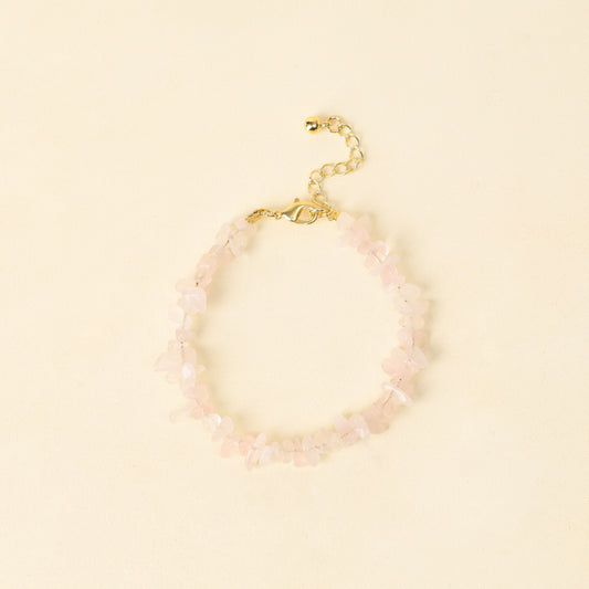 Gelang Batu Permata Bohemian Harmony Rose Quartz 