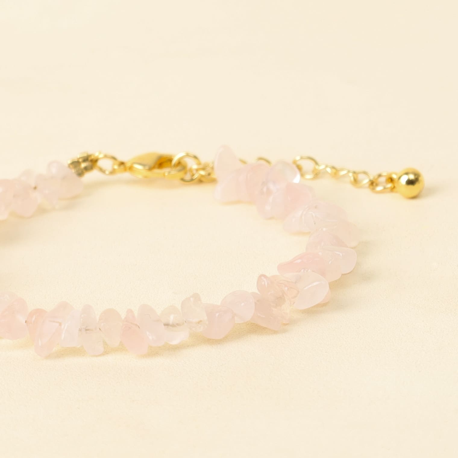 Gelang Batu Permata Bohemian Harmony Rose Quartz 