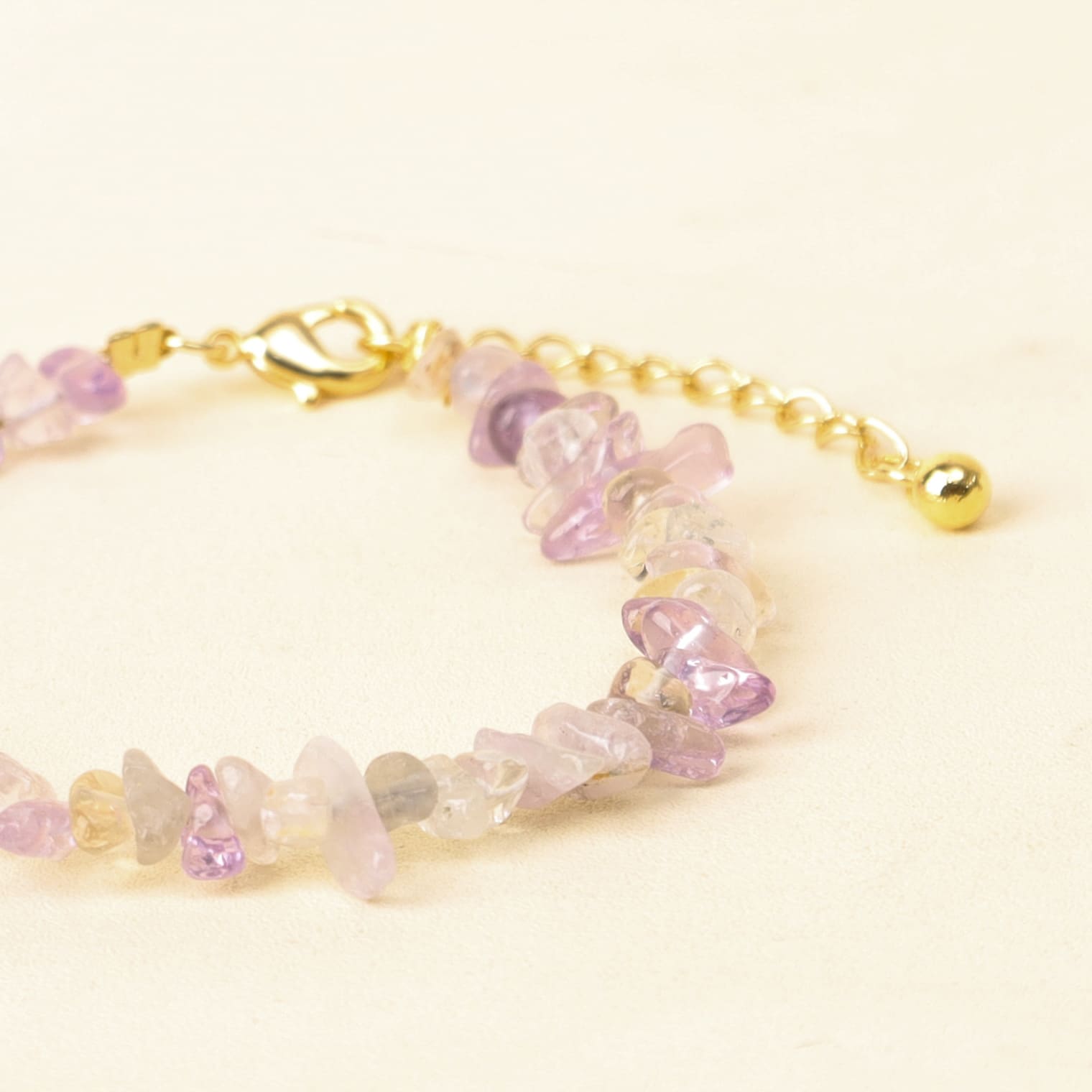 Gelang Batu Permata Bohemian Harmony Amethyst 