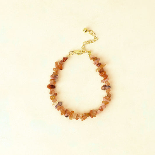 Gelang Batu Permata Bohemian Harmony Red Aventurine 