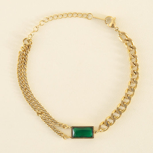 Aurelian Emerald Gem Bracelet