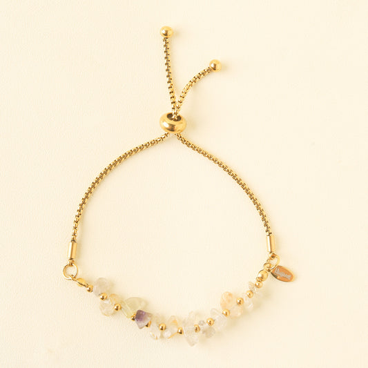 Gelang Batu Permata Vivian Gold Rutilated Quartz