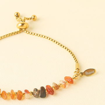 Vivian Synthetic Red Gemstone Bracelet