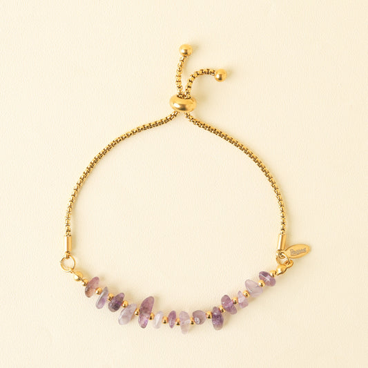 Gelang Batu Permata Vivian Amethyst