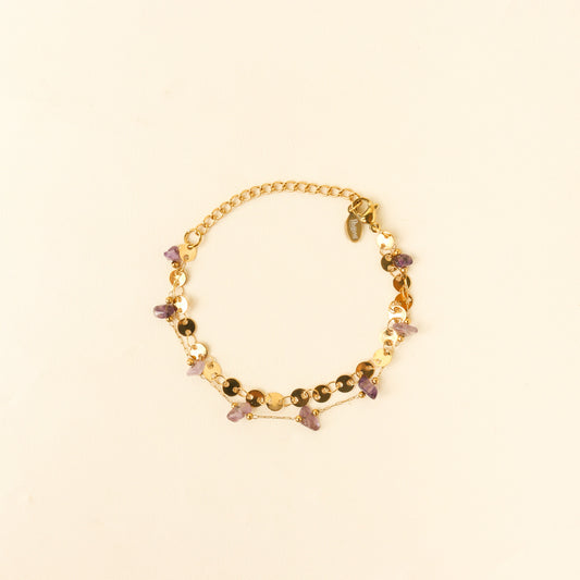 Bohemian EXQ Amethyst Bracelet