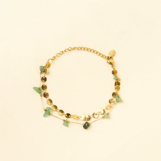 Bohemian EXQ Green Aventurine Bracelet