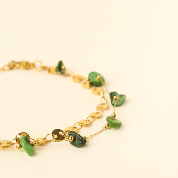 Bohemian EXQ Green Onyx Bracelet