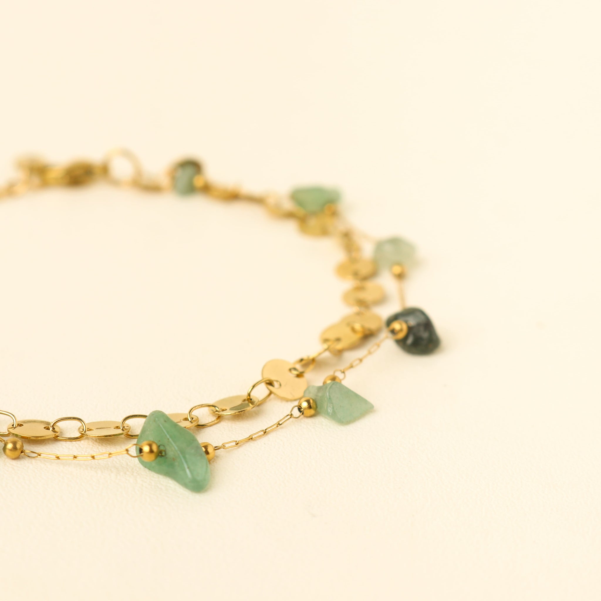 Bohemian EXQ Green Aventurine Bracelet