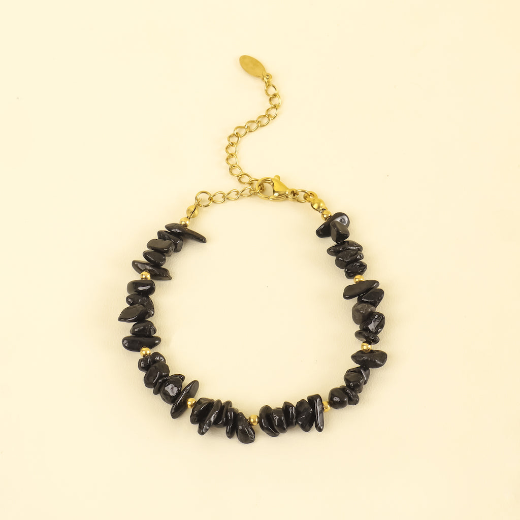 Bohemian Harmony Black Tourmaline Bracelet
