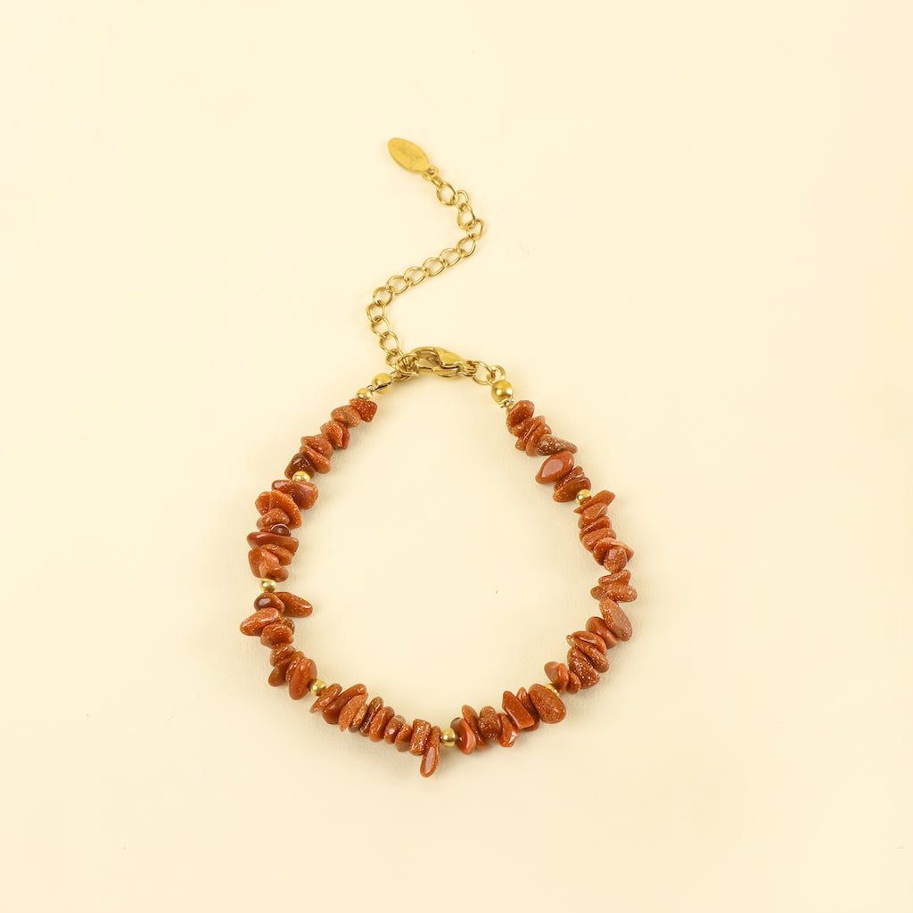 Bohemian Harmony Gold Sandstone Bracelet