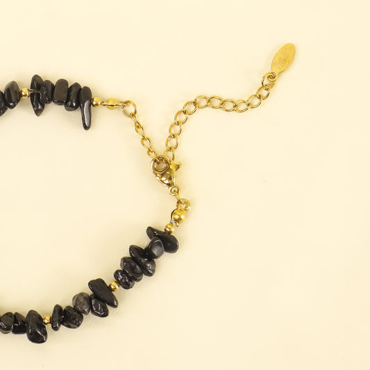 Bohemian Harmony Black Tourmaline Bracelet