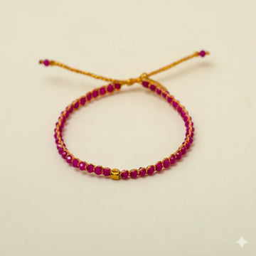 Crystalegance Red Aventurine Color Bracelet